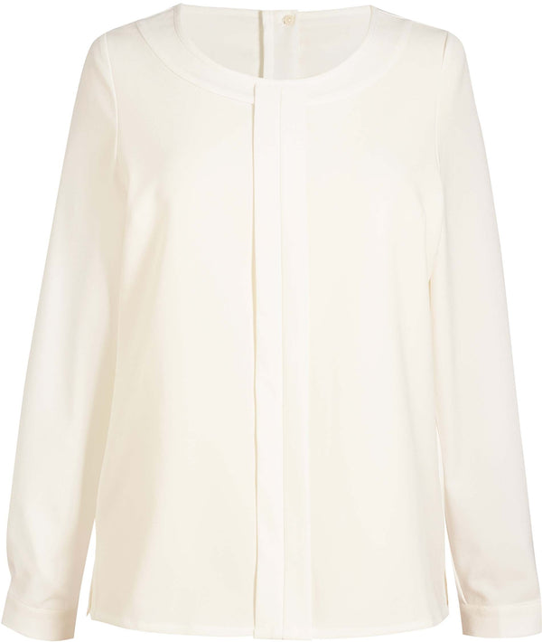 Blusa crepe da China Riola-Cream-36 EU (8 UK)-RAG-Tailors-Fardas-e-Uniformes-Vestuario-Pro