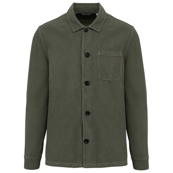 Blusão Homem Eco em Veludo-Cáqui Orgânico Lavado-S-RAG-Tailors-Fardas-e-Uniformes-Vestuario-Pro