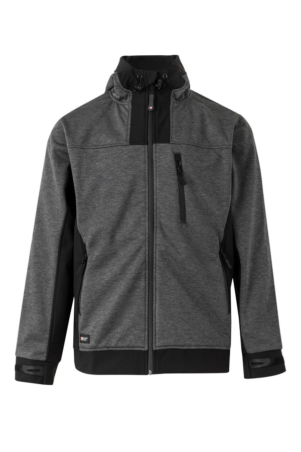 Blusao Soft Shell Bicolor com Capa-Cinza-XS-RAG-Tailors-Fardas-e-Uniformes-Vestuario-Pro