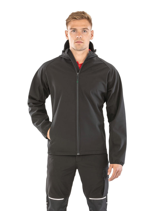 Blusão Softshell Reciclado 3 Camadas com Capuz Homem-RAG-Tailors-Fardas-e-Uniformes-Vestuario-Pro