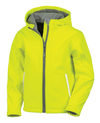 Blusão Softshell de criança com capuz-Amarelo Néon-13/14-RAG-Tailors-Fardas-e-Uniformes-Vestuario-Pro