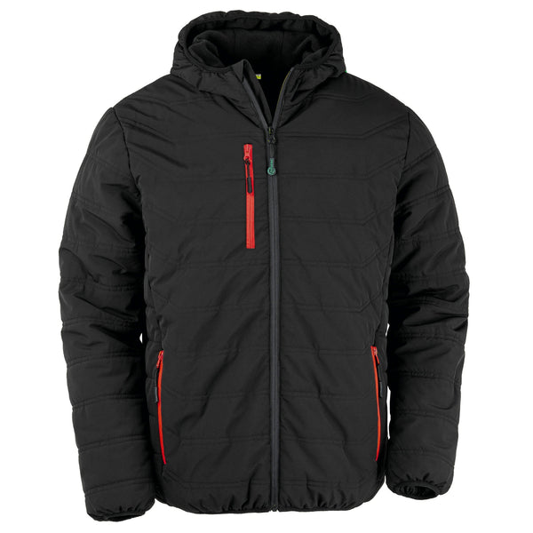 Blusão acolchoado black compass reciclado-Black / Red-XS-RAG-Tailors-Fardas-e-Uniformes-Vestuario-Pro