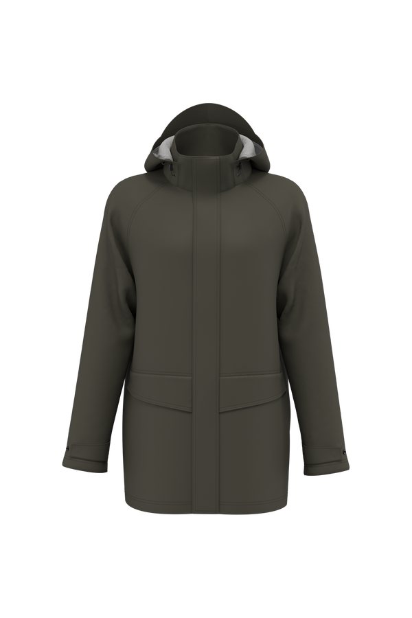 Blusão de Chuva Unissexo Impermeável-Caqui Escuro-XS-RAG-Tailors-Fardas-e-Uniformes-Vestuario-Pro