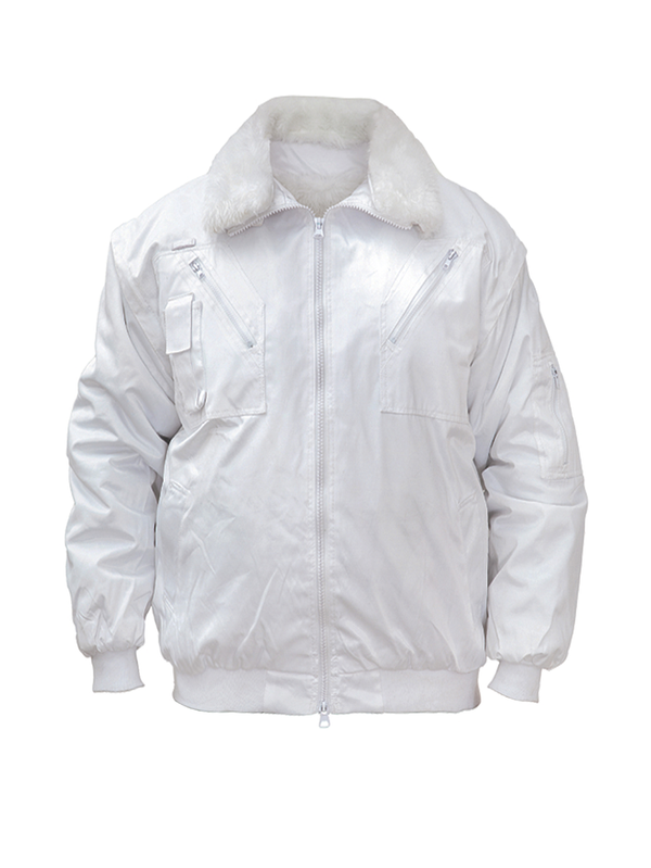 Blusão de Piloto 4 em 1 Oslo-Branco-XS-RAG-Tailors-Fardas-e-Uniformes-Vestuario-Pro