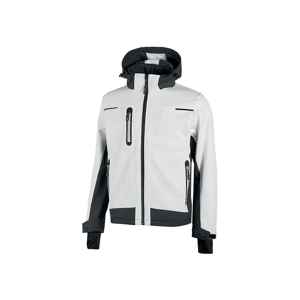 Blusão softshell Space de homem-Branco-S-RAG-Tailors-Fardas-e-Uniformes-Vestuario-Pro