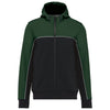 Blusão softshell bicolor com 3 camadas unissexo-Black / Forest Green-XS-RAG-Tailors-Fardas-e-Uniformes-Vestuario-Pro