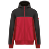 Blusão softshell bicolor com 3 camadas unissexo-Vermelho / Cinzento Escuro-M-RAG-Tailors-Fardas-e-Uniformes-Vestuario-Pro