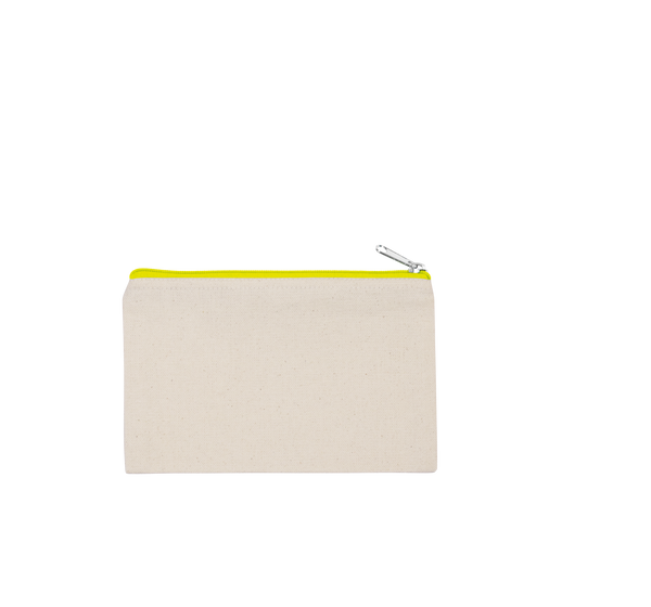 Bolsa em Algodão Canvas Pequena-Natural / Amarelo Fluorescente-Único-RAG-Tailors-Fardas-e-Uniformes-Vestuario-Pro