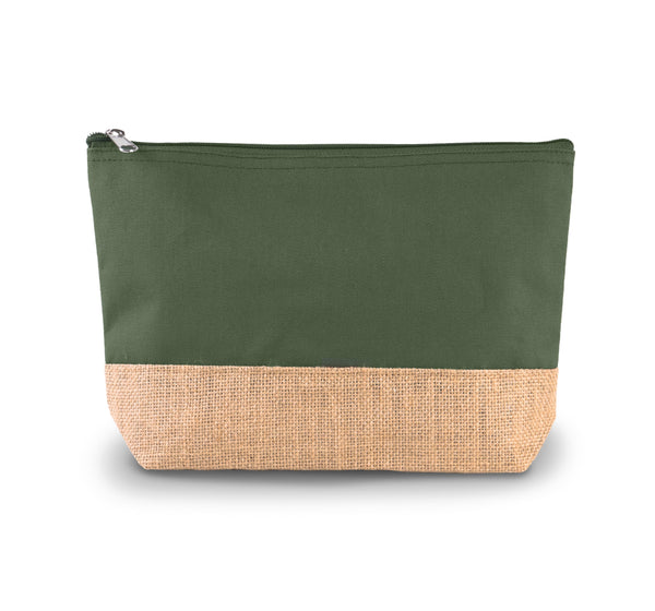 Bolsa em tecido de algodão e juta-Dusty Light Green / Natural-Único-RAG-Tailors-Fardas-e-Uniformes-Vestuario-Pro