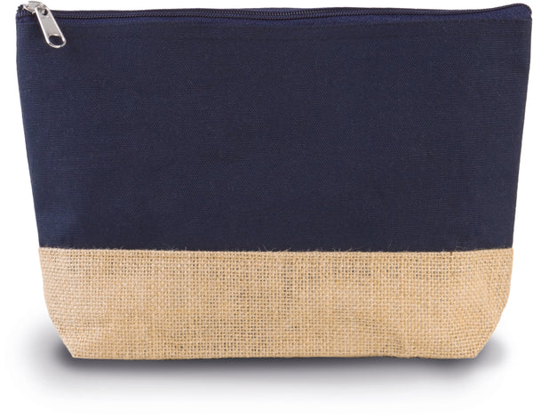 Bolsa em tecido de algodão e juta-Navy / Natural-Único-RAG-Tailors-Fardas-e-Uniformes-Vestuario-Pro