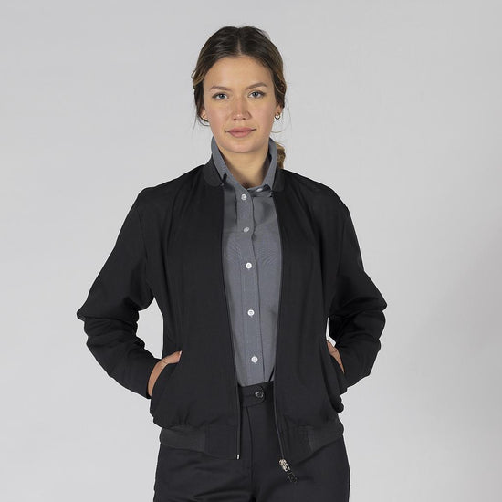 Bomber Feminino Naples-Preto-38-RAG-Tailors-Fardas-e-Uniformes-Vestuario-Pro