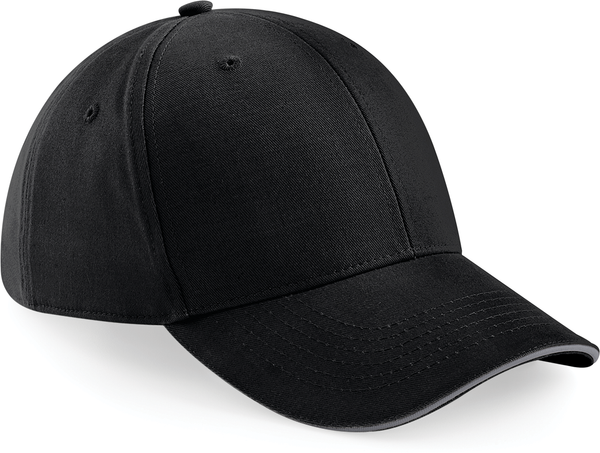 Boné Athleisure com 6 painéis-Black / Graphite Grey-Único-RAG-Tailors-Fardas-e-Uniformes-Vestuario-Pro