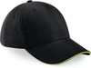 Boné Athleisure com 6 painéis-Black / Lime Green-Único-RAG-Tailors-Fardas-e-Uniformes-Vestuario-Pro