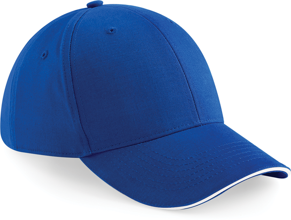 Boné Athleisure com 6 painéis-Bright Royal / White-Único-RAG-Tailors-Fardas-e-Uniformes-Vestuario-Pro