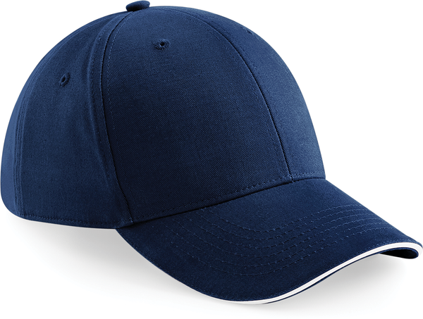 Boné Athleisure com 6 painéis-French Navy / White-Único-RAG-Tailors-Fardas-e-Uniformes-Vestuario-Pro