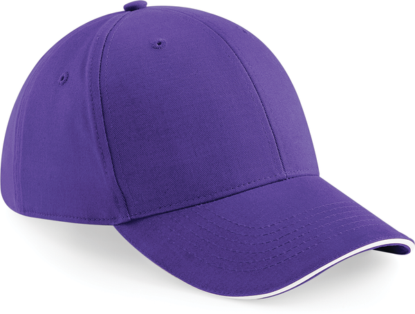 Boné Athleisure com 6 painéis-Purple / White-Único-RAG-Tailors-Fardas-e-Uniformes-Vestuario-Pro