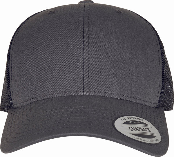 Boné Flexfit Bicolor Retro Trucker-Charcoal / Black-One Size-RAG-Tailors-Fardas-e-Uniformes-Vestuario-Pro