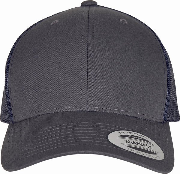 Boné Flexfit Bicolor Retro Trucker-Charcoal / Navy-Único-RAG-Tailors-Fardas-e-Uniformes-Vestuario-Pro