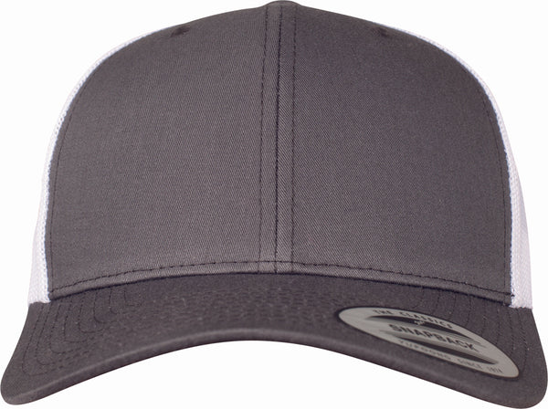 Boné Flexfit Bicolor Retro Trucker-Darkgrey / White-Único-RAG-Tailors-Fardas-e-Uniformes-Vestuario-Pro