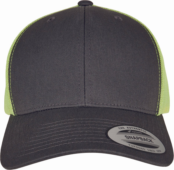Boné Flexfit Bicolor Retro Trucker-Mossgreen / Khaki-Único-RAG-Tailors-Fardas-e-Uniformes-Vestuario-Pro