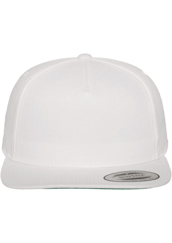 Boné Flexfit Classic com 5 painéis Snapback-WHITE-Único-RAG-Tailors-Fardas-e-Uniformes-Vestuario-Pro