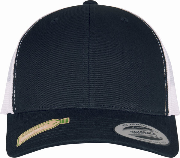 Boné Flexfit Clássico Retro Trucker-BLACK / WHITE-Único-RAG-Tailors-Fardas-e-Uniformes-Vestuario-Pro