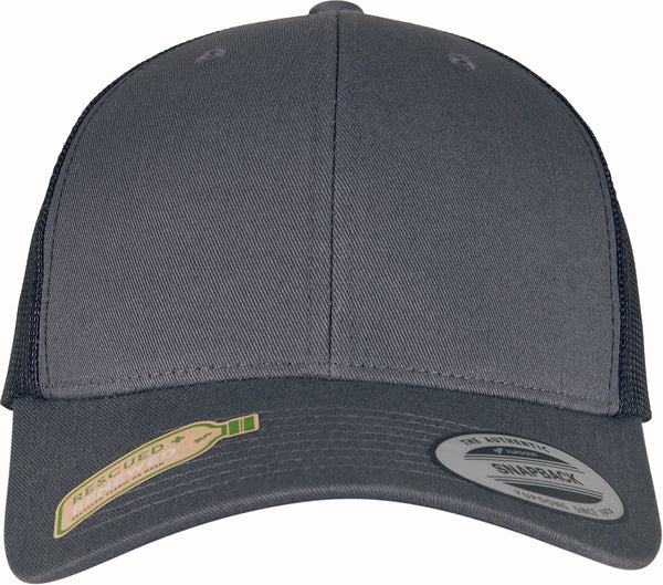 Boné Flexfit Clássico Retro Trucker-CHARCOAL / BLACK-Único-RAG-Tailors-Fardas-e-Uniformes-Vestuario-Pro