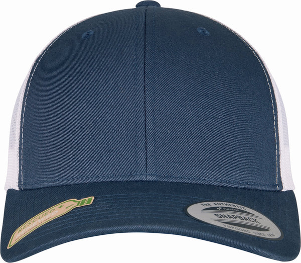 Boné Flexfit Clássico Retro Trucker-NAVY / WHITE-Único-RAG-Tailors-Fardas-e-Uniformes-Vestuario-Pro