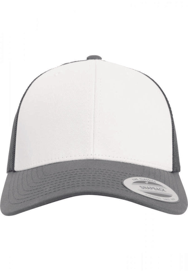 Boné Flexfit Retro Trucker Colored Front-DARK GREY / WHITE-Único-RAG-Tailors-Fardas-e-Uniformes-Vestuario-Pro