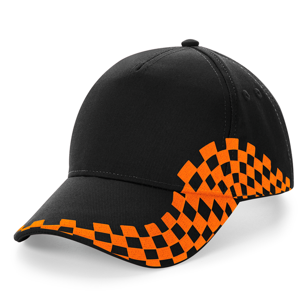 Boné GRAND PRIX-Preto / Laranja-Único-RAG-Tailors-Fardas-e-Uniformes-Vestuario-Pro