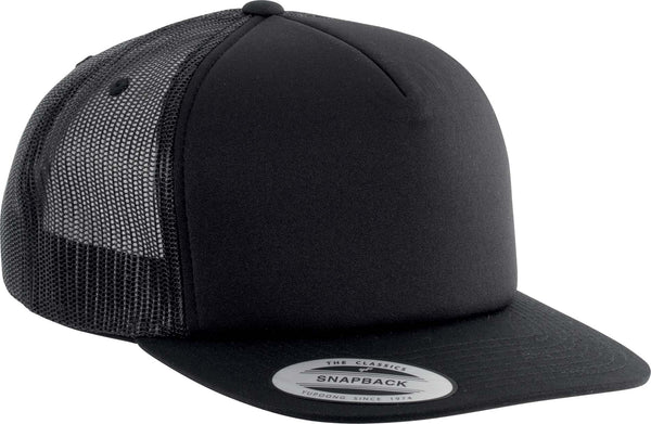 Boné K-Up Trucker clássico 5 painéis-Preto / Preto / Preto-Único-RAG-Tailors-Fardas-e-Uniformes-Vestuario-Pro