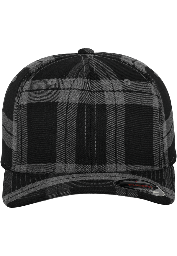 Boné Tartan Plaid-Preto / Cinzento-S/M-RAG-Tailors-Fardas-e-Uniformes-Vestuario-Pro