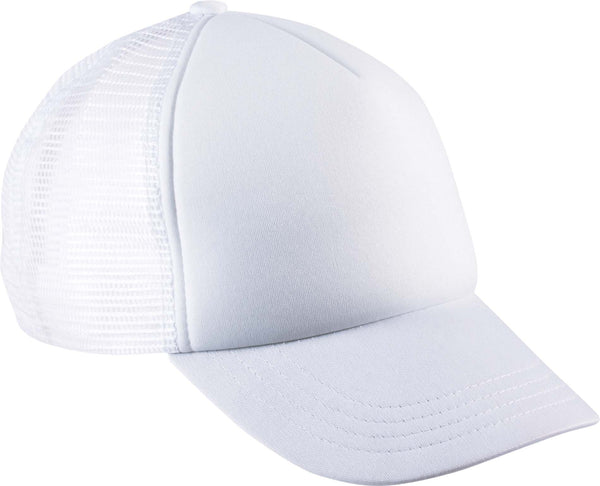 Boné Trucker Criança - 5 Painéis-Branco-Único-RAG-Tailors-Fardas-e-Uniformes-Vestuario-Pro