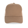 Boné Trucker Eco-Responsável 5 Painéis Unissexo-Camel Escuro / Bege-Único-RAG-Tailors-Fardas-e-Uniformes-Vestuario-Pro