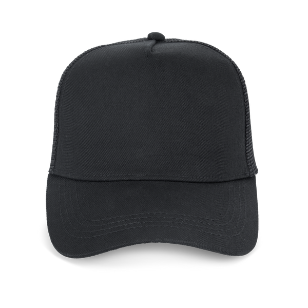 Boné Trucker Eco-Responsável 5 Painéis Unissexo-Preto-Único-RAG-Tailors-Fardas-e-Uniformes-Vestuario-Pro