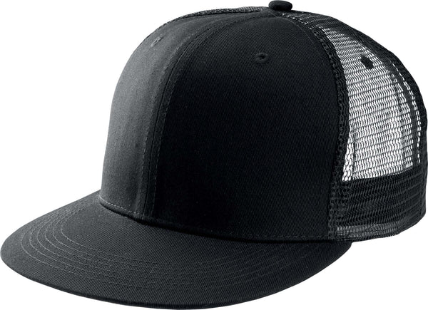 Boné Trucker Pala Direita - 6 Painéis-Preto-Único-RAG-Tailors-Fardas-e-Uniformes-Vestuario-Pro