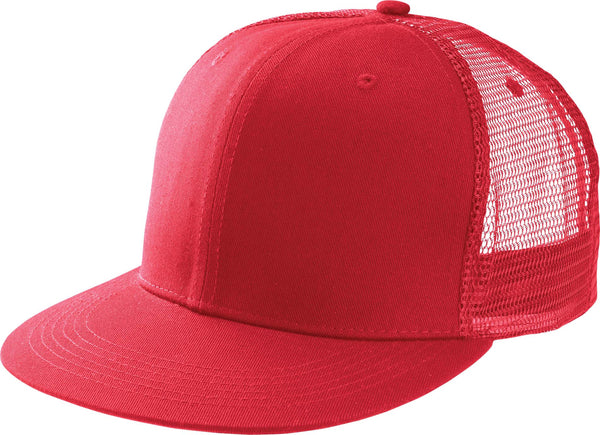 Boné Trucker Pala Direita - 6 Painéis-Vermelho-Único-RAG-Tailors-Fardas-e-Uniformes-Vestuario-Pro