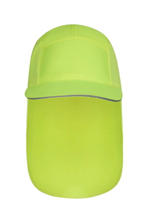 Boné UPF com Proteção de Nuca Fluorescente-Amarelo Fluorescente - 20-Único-RAG-Tailors-Fardas-e-Uniformes-Vestuario-Pro