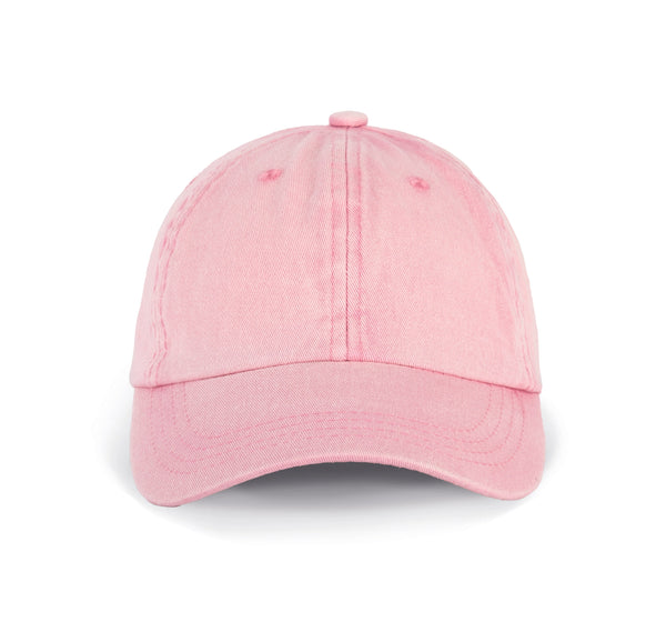 Boné Vintage Algodão Escovado - 6 painéis-Dark Pink Washed-One Size-RAG-Tailors-Fardas-e-Uniformes-Vestuario-Pro