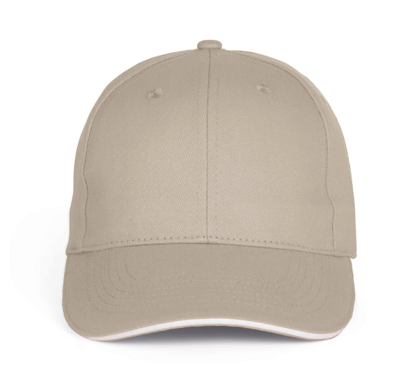 Boné com sandwich - 6 painéis-Beige / White-Único-RAG-Tailors-Fardas-e-Uniformes-Vestuario-Pro