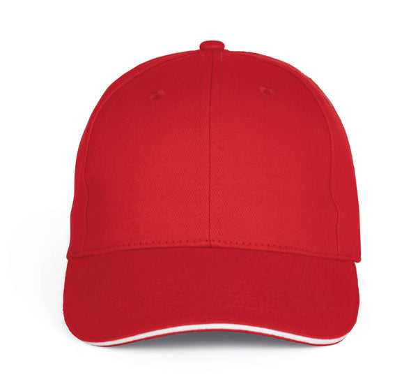 Boné com sandwich - 6 painéis-Red / White-Único-RAG-Tailors-Fardas-e-Uniformes-Vestuario-Pro