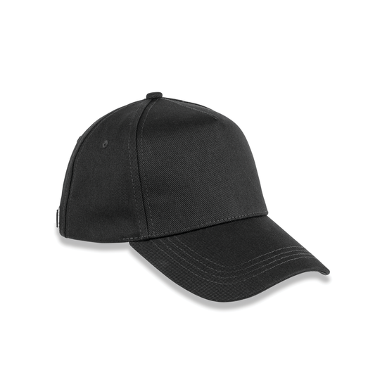 Boné de Algodão Biológico de 5 Painéis-Preto-Único-RAG-Tailors-Fardas-e-Uniformes-Vestuario-Pro