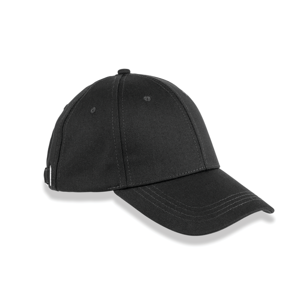 Boné de Algodão Biológico de 6 Painéis-Preto-Único-RAG-Tailors-Fardas-e-Uniformes-Vestuario-Pro