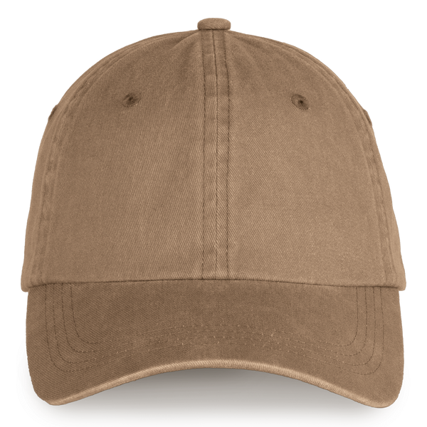 Boné eco-responsável com aspecto lavado unissexo-Camel Escuro Lavado-Único-RAG-Tailors-Fardas-e-Uniformes-Vestuario-Pro