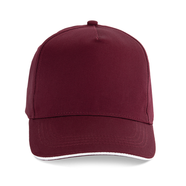 Boné sandwich - 5 painéis-Burgundy / White-Único-RAG-Tailors-Fardas-e-Uniformes-Vestuario-Pro