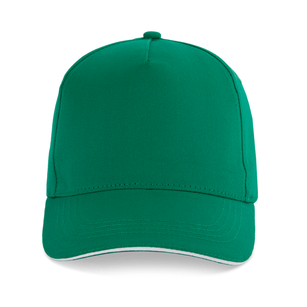 Boné sandwich - 5 painéis-Kelly Green / White-Único-RAG-Tailors-Fardas-e-Uniformes-Vestuario-Pro
