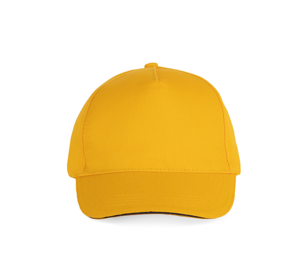 Boné sandwich - 5 painéis-Yellow / Dark Grey-Único-RAG-Tailors-Fardas-e-Uniformes-Vestuario-Pro