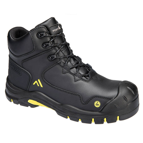 Bota Apex Composite Mid Boot S3S ESD HRO SR SC FO-Preto/Amarelo-35-RAG-Tailors-Fardas-e-Uniformes-Vestuario-Pro