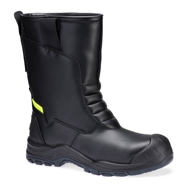 Bota Rigger em Couro Composto de Ação S3S SC HRO CI-Black-Único-RAG-Tailors-Fardas-e-Uniformes-Vestuario-Pro