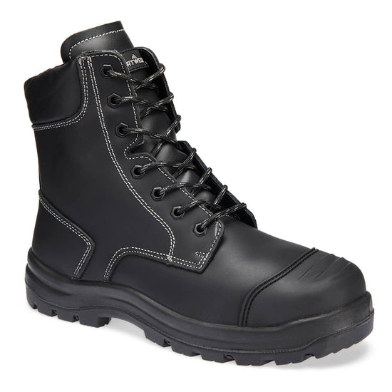 Bota de Segurança Eden S3 em Pele com Biqueira e Palmilha de Aço-Preto-38-RAG-Tailors-Fardas-e-Uniformes-Vestuario-Pro